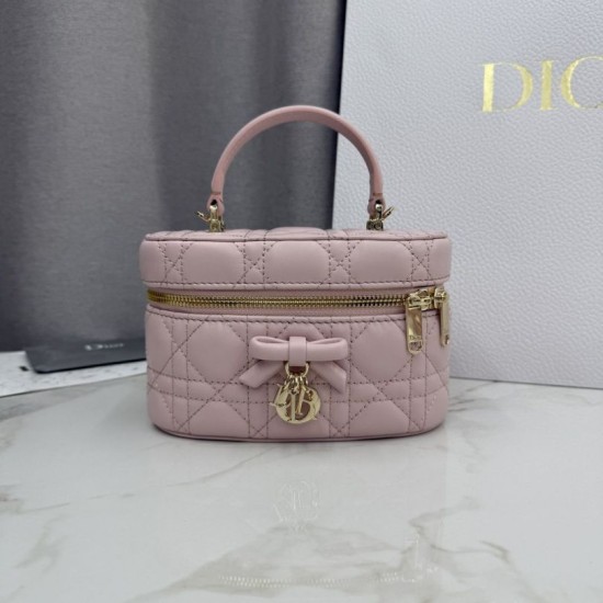 Premium Replica Dior Lady Dior Micro Washbag Pink Clone