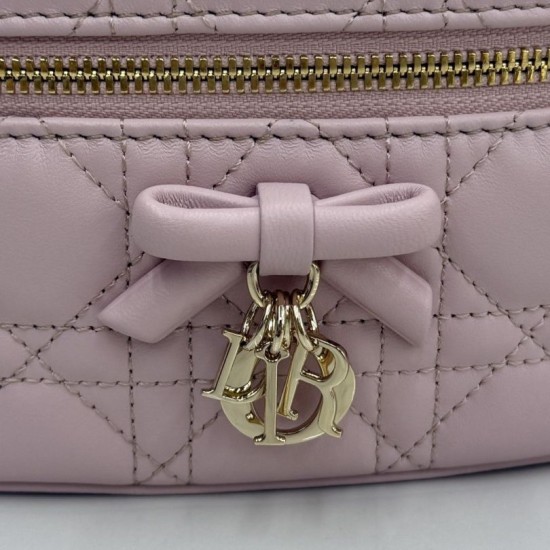 Premium Replica Dior Lady Dior Micro Washbag Pink Clone