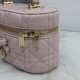 Premium Replica Dior Lady Dior Micro Washbag Pink Clone