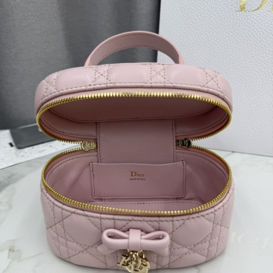 Premium Replica Dior Lady Dior Micro Washbag Pink Clone