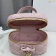 Premium Replica Dior Lady Dior Micro Washbag Pink Clone