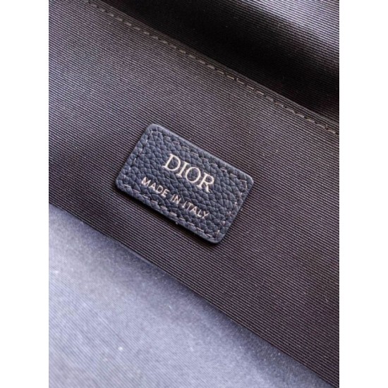 Premium Replica Dior Rider Canvas Backpack Dior Oblique jacquard blue Clone
