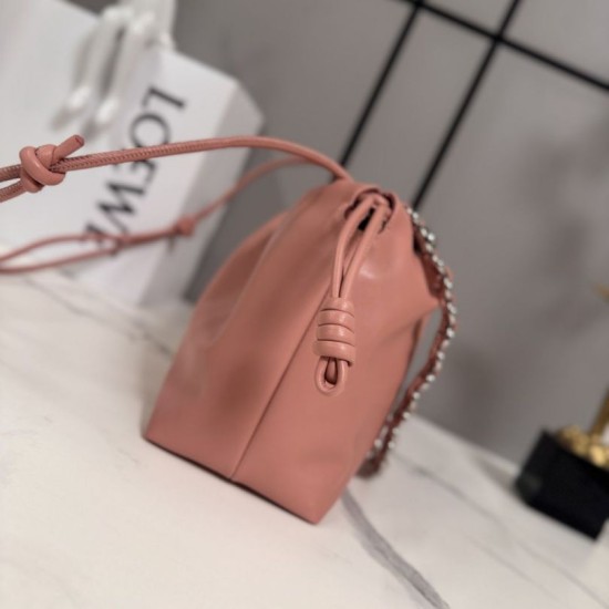 Premium Replica Loewe Flamenco medium handbag pink Clone