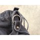 Premium Replica Balenciaga Le City bag black washed denim Clone