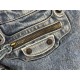 Premium Replica Balenciaga Le City bag blue washed denim Clone