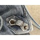Premium Replica Balenciaga Le City bag blue washed denim Clone