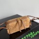 Premium Replica Bottega Veneta Concerto pouch brown intrecciato suede Clone