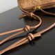 Premium Replica Bottega Veneta Concerto pouch brown intrecciato suede Clone