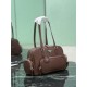 AAAA Fake Prada medium top-handle bag brown Inspired Knockoff Premium Replica Prada medium top-handle bag brown Clone