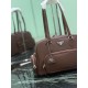 AAAA Fake Prada medium top-handle bag brown Inspired Knockoff Premium Replica Prada medium top-handle bag brown Clone