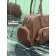 AAAA Fake Prada medium top-handle bag brown Inspired Knockoff Premium Replica Prada medium top-handle bag brown Clone