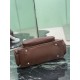 AAAA Fake Prada medium top-handle bag brown Inspired Knockoff Premium Replica Prada medium top-handle bag brown Clone