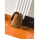 Premium Replica YSL Saint Laurent Calypso large shoulder bag brown suede Clone