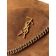 Premium Replica YSL Saint Laurent Calypso large shoulder bag brown suede Clone