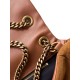 Premium Replica YSL Saint Laurent Calypso large shoulder bag brown suede Clone