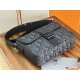 Replica Mens Dior Oblique Jacquard Shoulder Bag Black Clone Knockoff