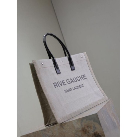 Fake YSL Saint Laurent Rive Gauche Tote Bag Beige Wholesale Replica YSL Saint Laurent Rive Gauche Tote Bag Beige Clone Knockoff