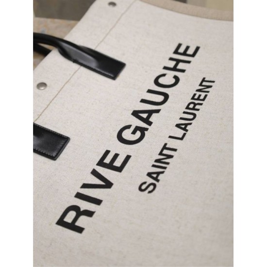 Fake YSL Saint Laurent Rive Gauche Tote Bag Beige Wholesale Replica YSL Saint Laurent Rive Gauche Tote Bag Beige Clone Knockoff