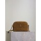 Replica YSL Saint Laurent Gaby Quilted Suede Shoulder Bag Yellow Clone Knockoff