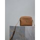 Replica YSL Saint Laurent Gaby Quilted Zip Pouch Brown Clone Knockoff
