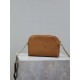 Replica YSL Saint Laurent Gaby Quilted Zip Pouch Brown Clone Knockoff