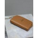 Replica YSL Saint Laurent Gaby Quilted Zip Pouch Brown Clone Knockoff