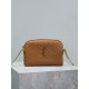 Replica YSL Saint Laurent Gaby Quilted Zip Pouch Brown Clone Knockoff