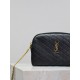 Fake YSL Saint Laurent Gaby Quilted Zip Pouch Black Wholesale Replica YSL Saint Laurent Gaby Quilted Zip Pouch Black Clone Knockoff