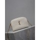 Replica YSL Saint Laurent Gaby Quilted Zip Pouch White Clone Knockoff