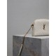 Replica YSL Saint Laurent Gaby Quilted Zip Pouch White Clone Knockoff