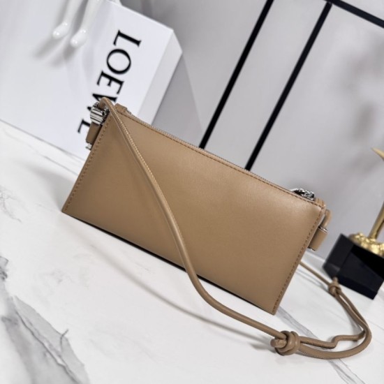 Replica Loewe Joya Pouch Brown Nappa Clone Knockoff