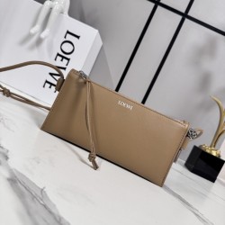 Replica Loewe Joya Pouch Brown Nappa Clone Knockoff