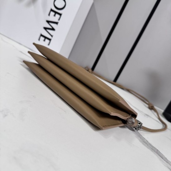 Replica Loewe Joya Pouch Brown Nappa Clone Knockoff