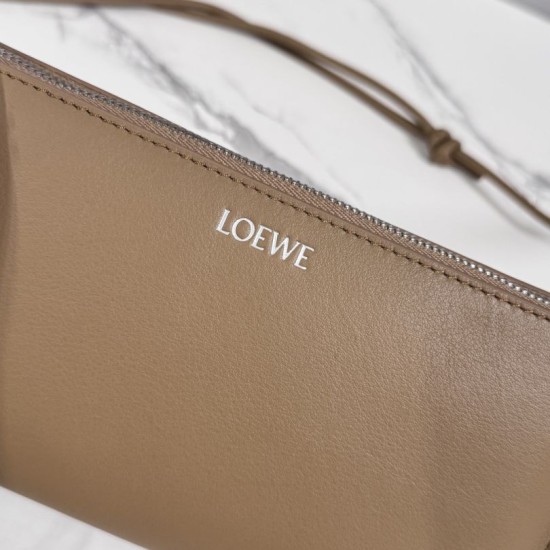 Replica Loewe Joya Pouch Brown Nappa Clone Knockoff