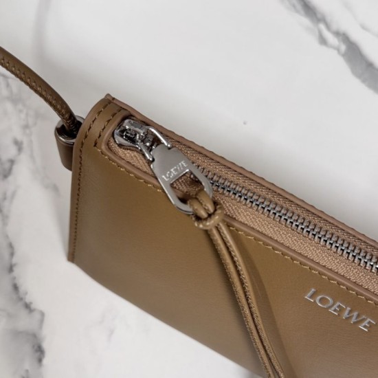 Replica Loewe Joya Pouch Brown Nappa Clone Knockoff
