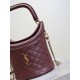 Replica YSL Saint Laurent Gaby Bucket Bags Burgundy Clone Knockoff