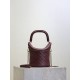 Replica YSL Saint Laurent Gaby Bucket Bags Burgundy Clone Knockoff