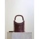 Replica YSL Saint Laurent Gaby Bucket Bags Burgundy Clone Knockoff