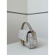 Replica Fendi Baguette FF Embroidered Classic Shoulder Bag Gray Clone Knockoff