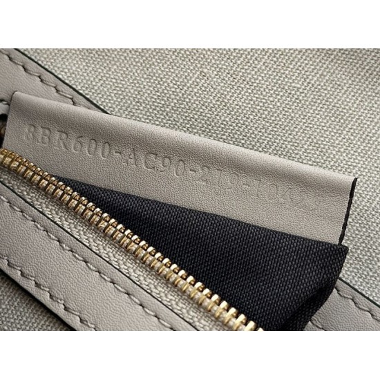 Replica Fendi Baguette FF Embroidered Classic Shoulder Bag Gray Clone Knockoff