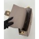 Replica Fendi Baguette FF Embroidered Classic Shoulder Bag Brown Clone Knockoff