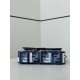 Replica Fendi Baguette FF Embroidered Classic Shoulder Bag Blue Clone Knockoff