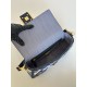 Replica Fendi Baguette FF Embroidered Classic Shoulder Bag Blue Clone Knockoff
