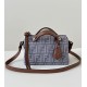 Replica Fendi Grace FF Denim Calfskin Bag Mini By The Way Boston Blue Clone Knockoff