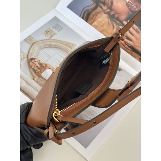 Replica Fendi Baby B Bag Brown Clone Knockoff