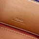 Replica Fendi Baguette Bag with Top Handle and Embossed FF Logo Brown Clone Knockoff