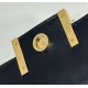 Fake Fendi Baguette Bag with Top Handle and Embossed FF Logo Black Wholesale Replica Fendi Baguette Bag with Top Handle and Embossed FF Logo Black Clone Knockoff