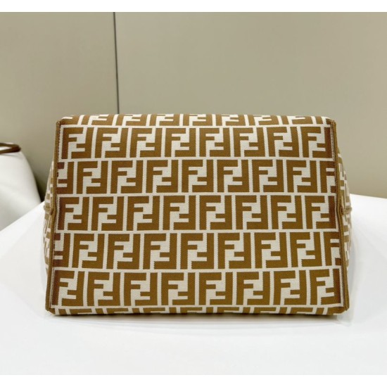 Replica Fendi Roll Large Reversible Tote Bag Apricot Clone Knockoff