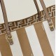 Replica Fendi Roll Large Reversible Tote Bag Apricot Clone Knockoff