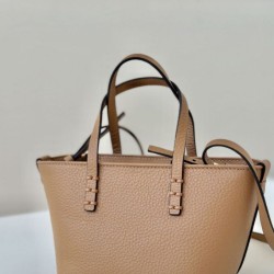 Replica Fendi Roll Mini Selleria Tote Bag Brown Clone Knockoff